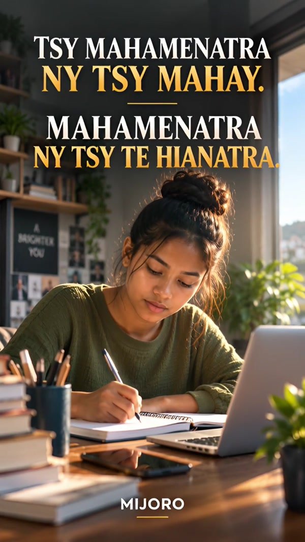 🌱 TSY MAHAMENATRA NY TSY MAHAY.